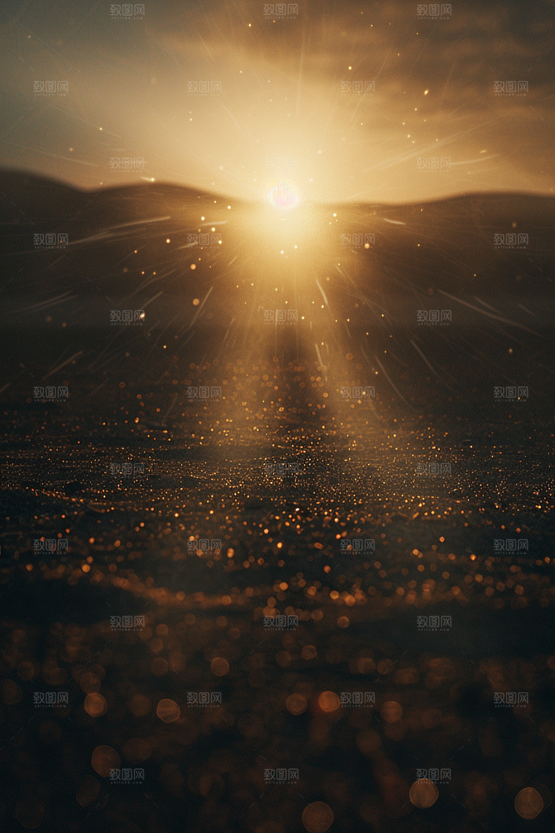落日风光夕阳景色素材
