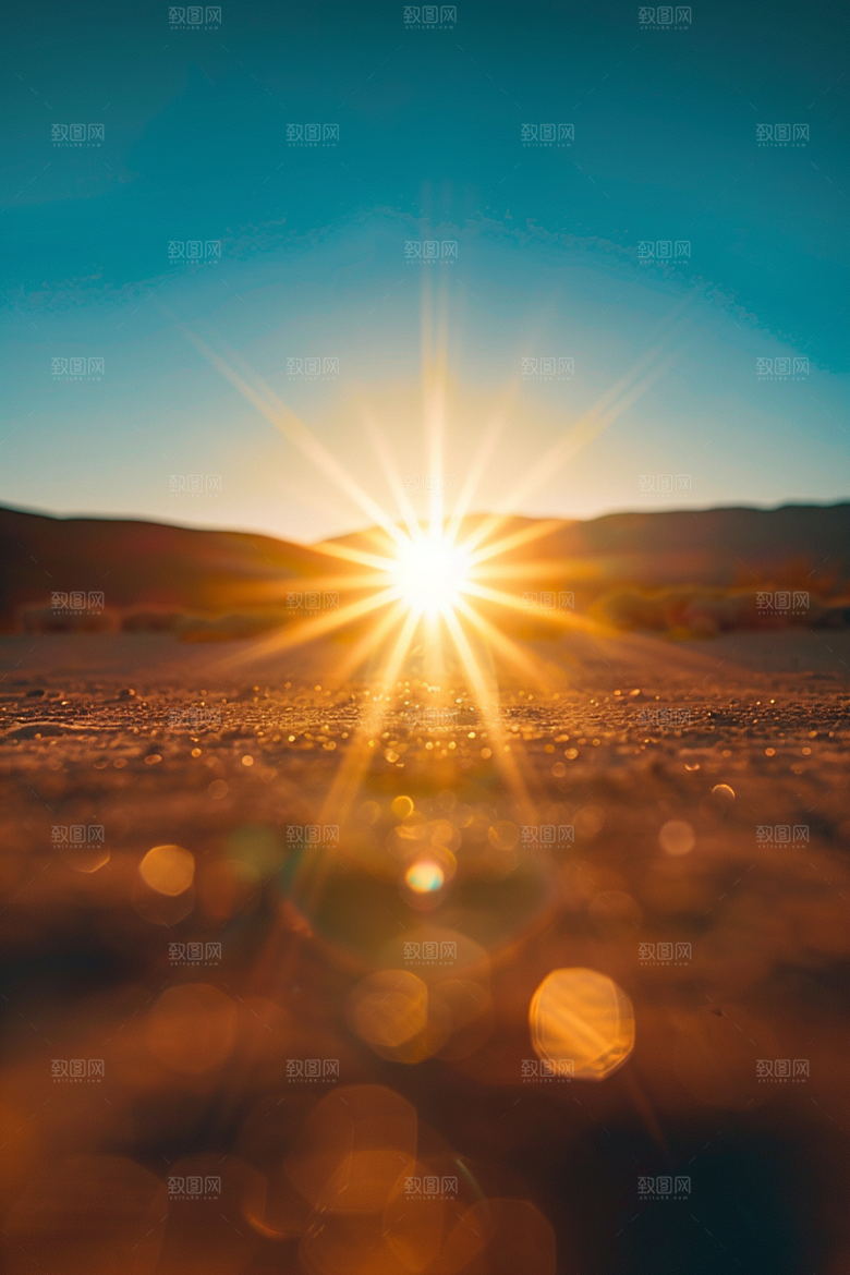 落日风光夕阳户外素材