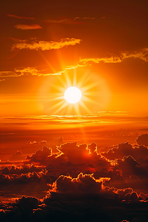 落日风光夕阳自然素材