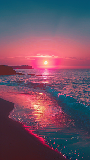 落日风光美景夕阳素材
