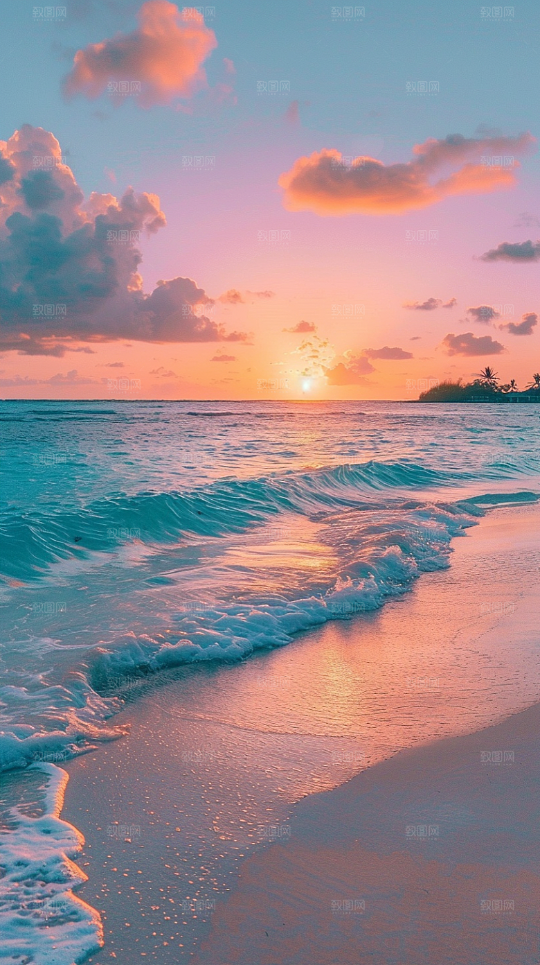 落日风光美景夕阳素材
