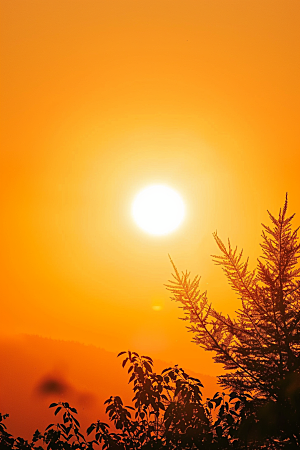 落日风光夕阳风景素材