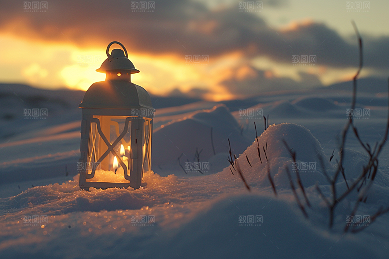 落日风光风景余晖素材