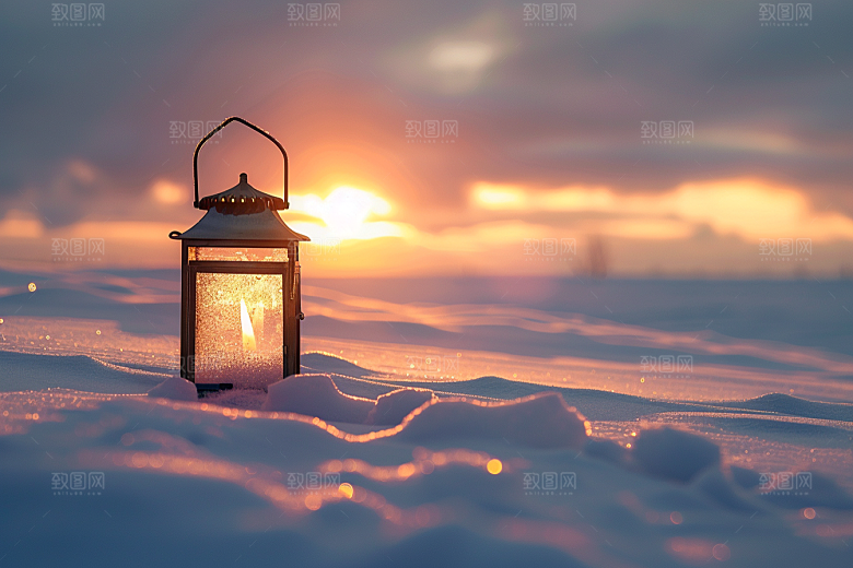 落日风光户外余晖素材