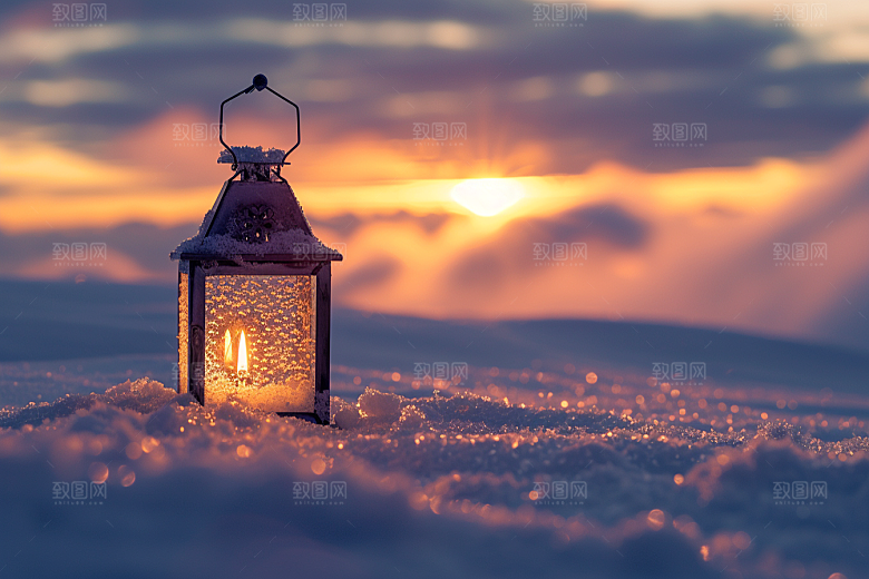 落日风光余晖自然素材
