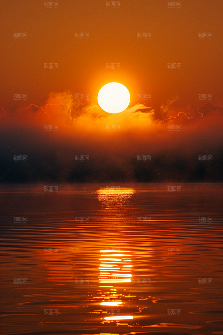 落日风光夕阳户外素材