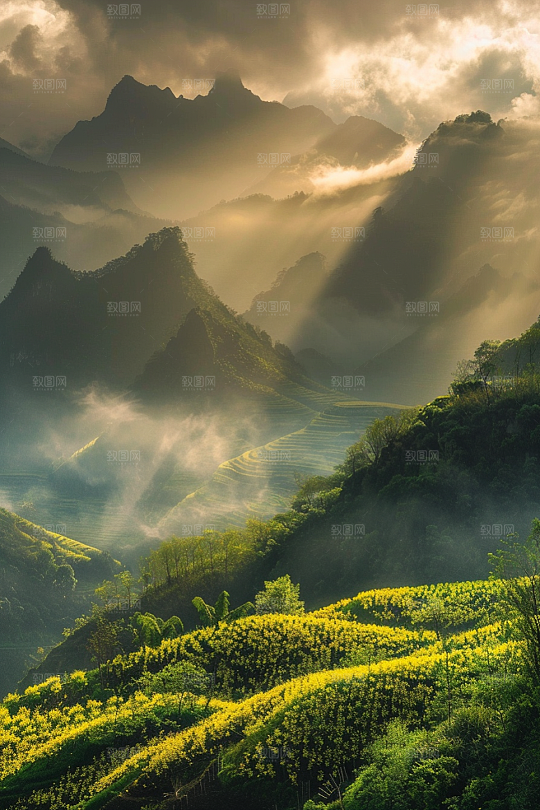 落日风光夕阳风景素材