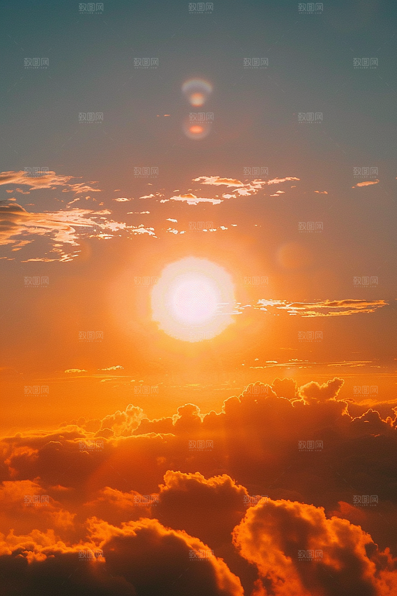 落日风光户外风景素材