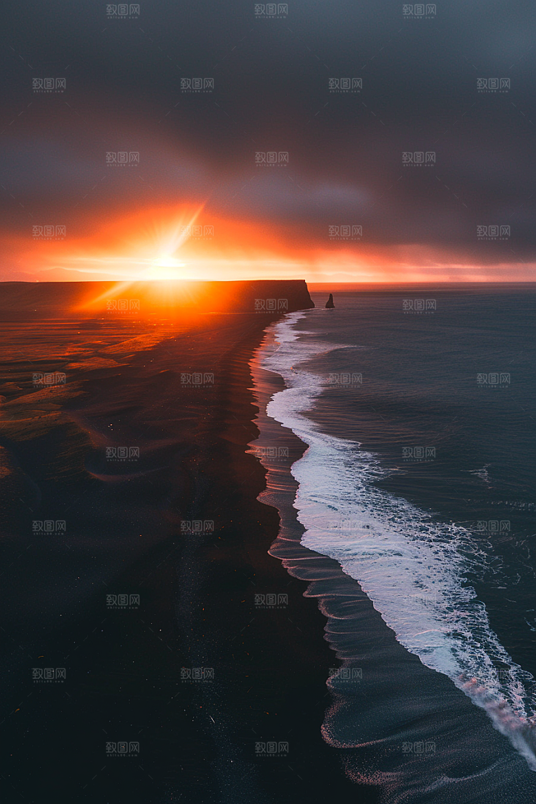 落日风光夕阳晚霞素材