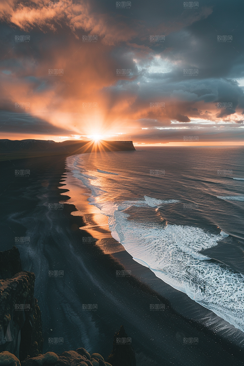 落日风光夕阳美景素材