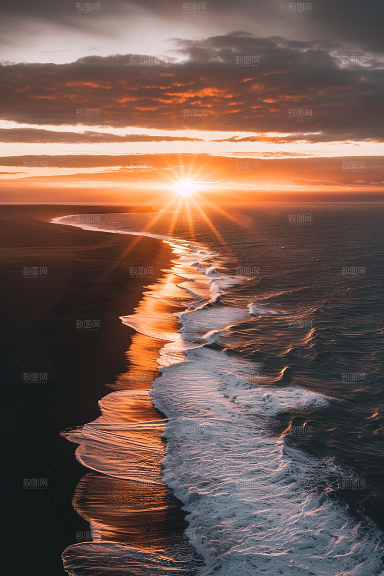 落日风光自然夕阳素材