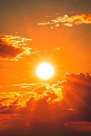 落日风光夕阳美景素材