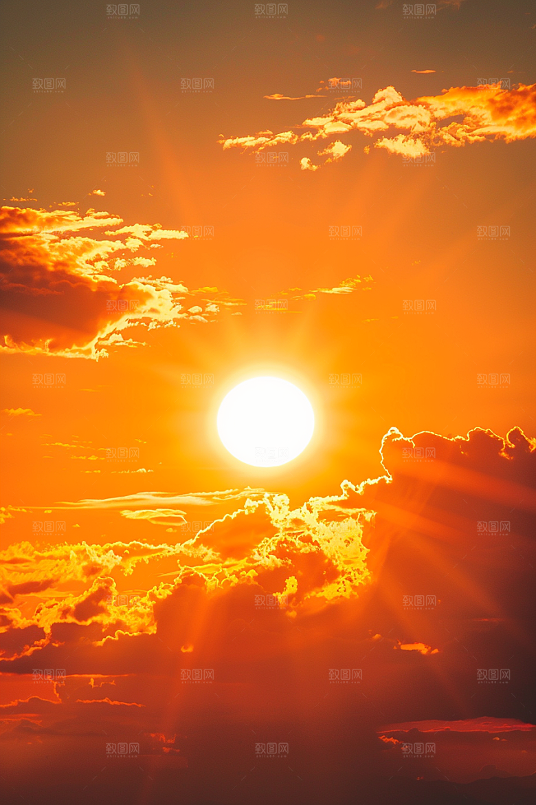 落日风光夕阳美景素材