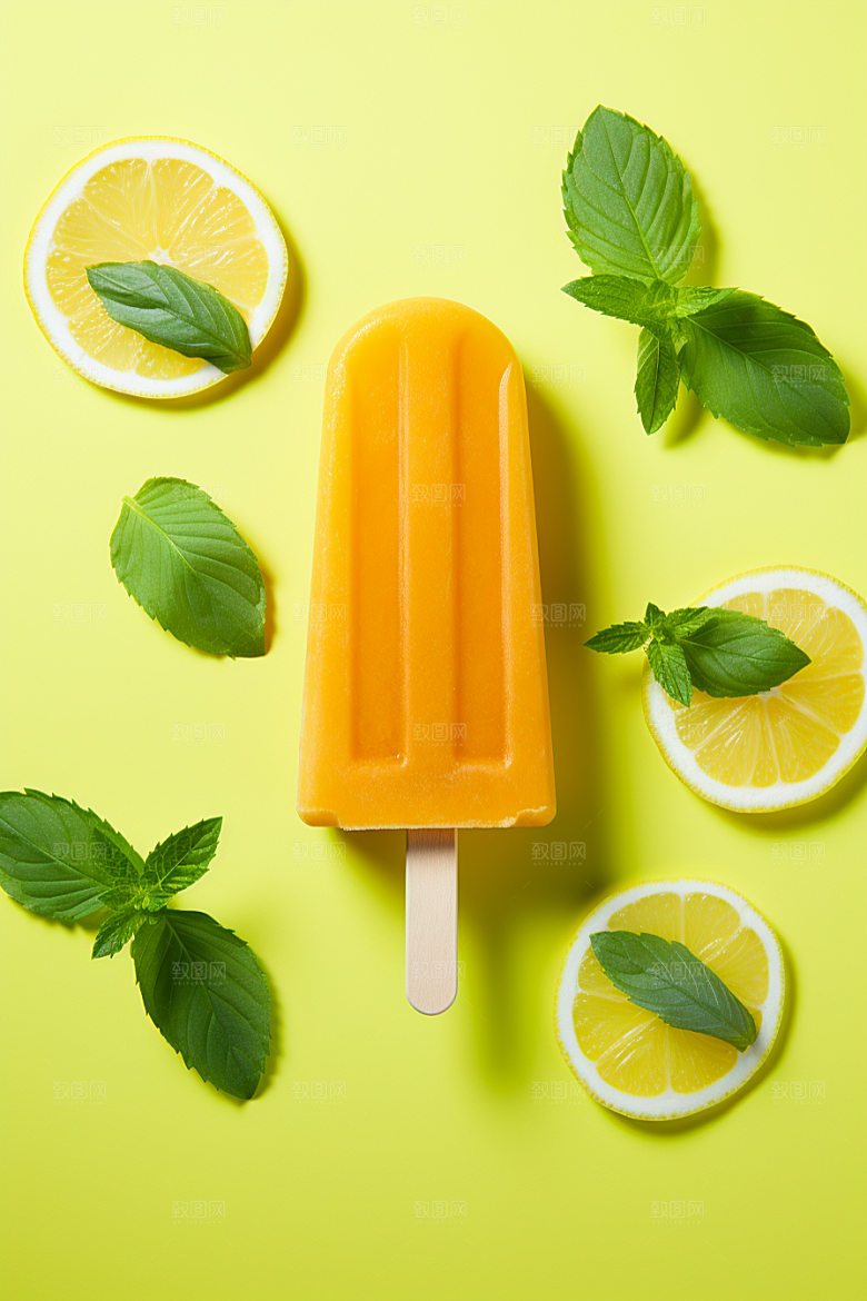 雪糕冰棒棒冰夏季素材