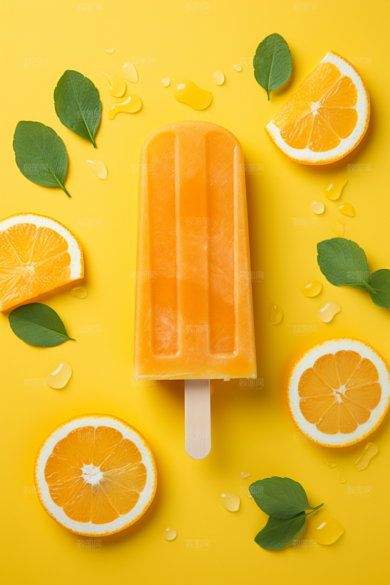 雪糕冰棒清新夏天素材