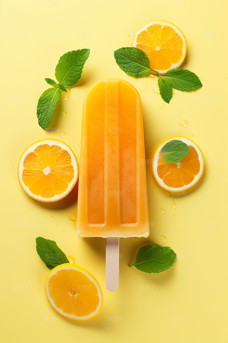 雪糕冰棒消暑夏季素材