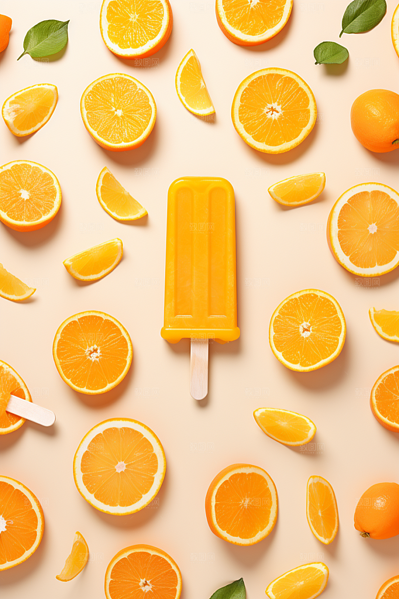 雪糕冰棒清凉夏季素材
