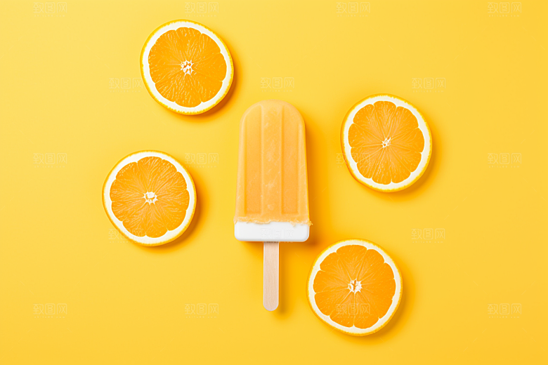 雪糕冰棒美味夏天素材