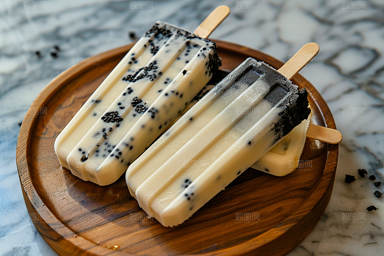 雪糕冰棒美食消暑素材