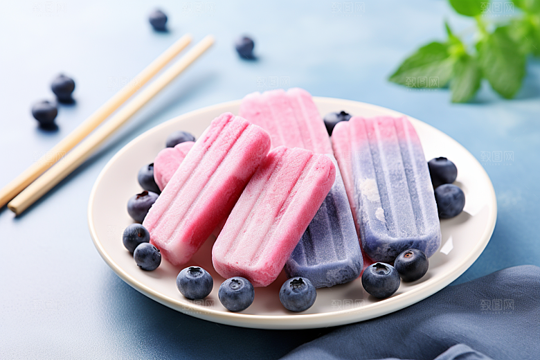 雪糕冰棒夏季消暑素材