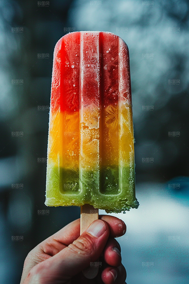 雪糕冰棒消暑美食素材