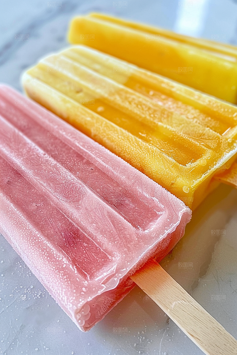 雪糕冰棒消暑甜蜜素材