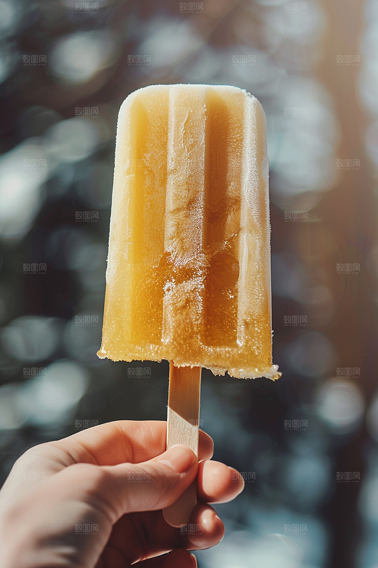 雪糕冰棒消暑美食素材