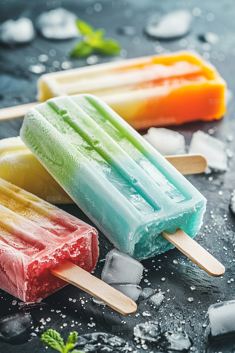 雪糕冰棒美食夏季素材