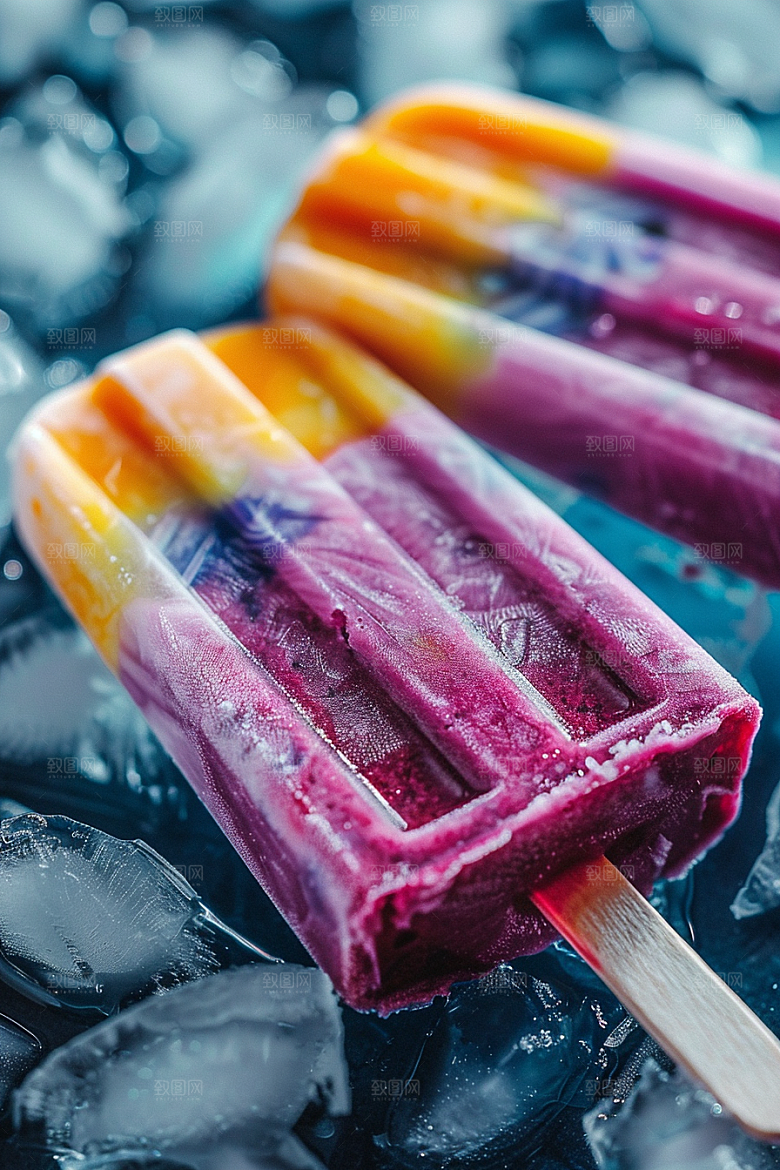 雪糕冰棒清新甜品素材