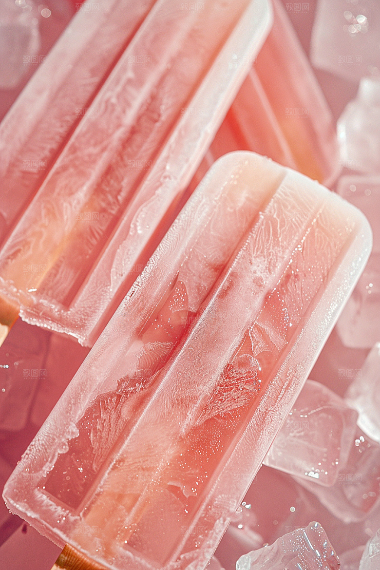 雪糕冰棒清凉美味素材