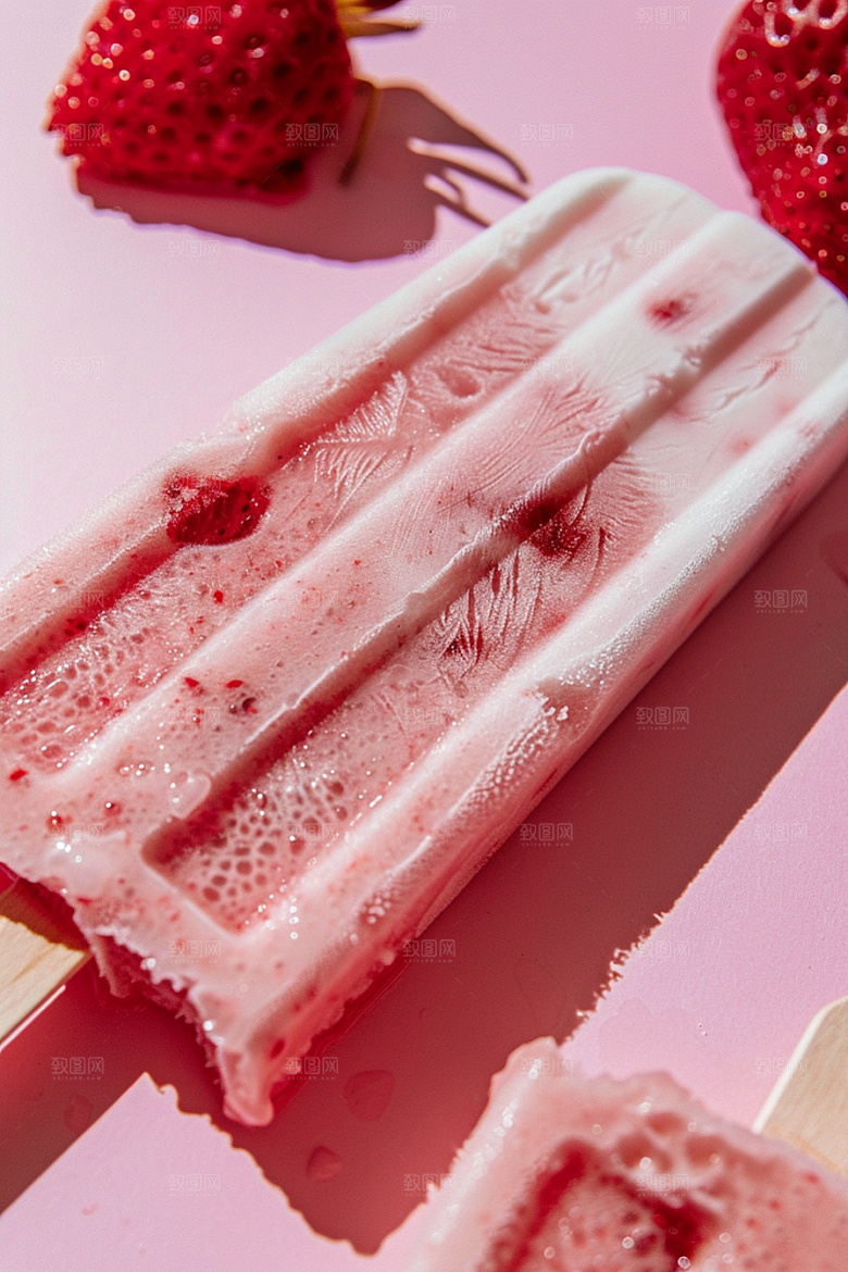 雪糕冰棒甜蜜消暑素材