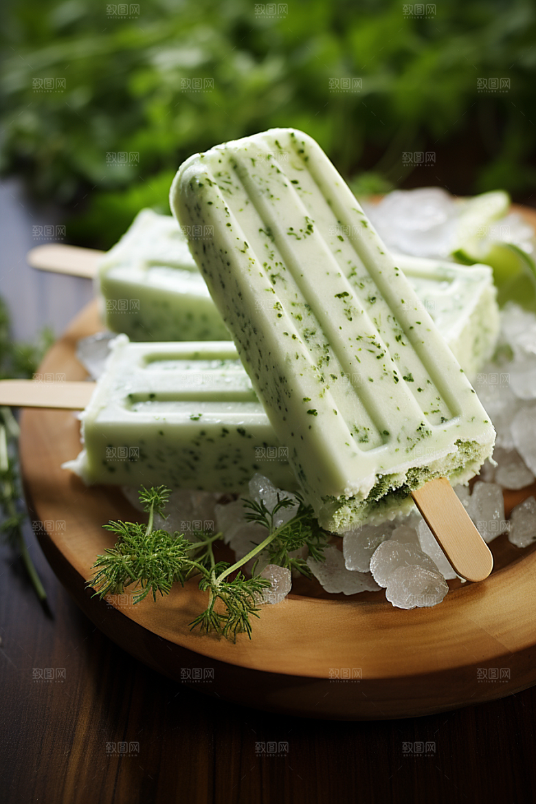 雪糕冰棒甜蜜夏季素材