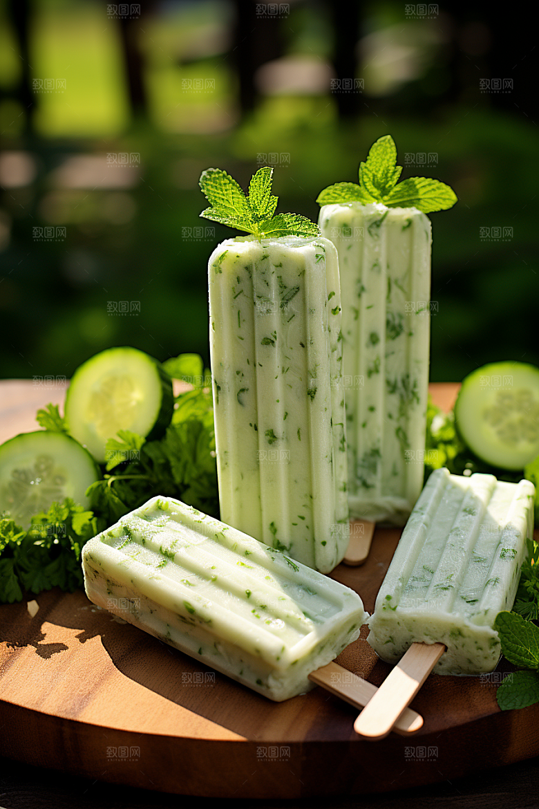 雪糕冰棒甜蜜夏季素材