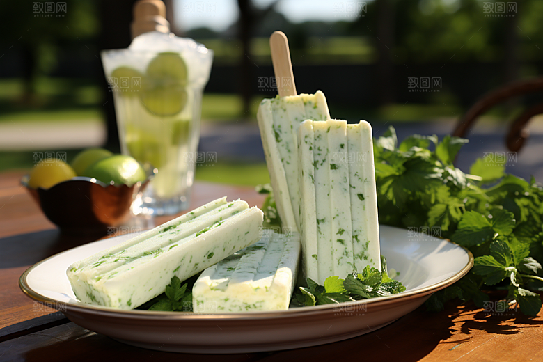 雪糕冰棒清凉夏季素材