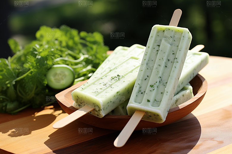 雪糕冰棒清凉美食素材