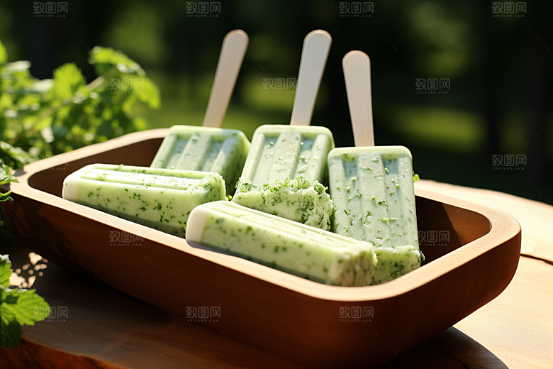 雪糕冰棒甜品消暑素材