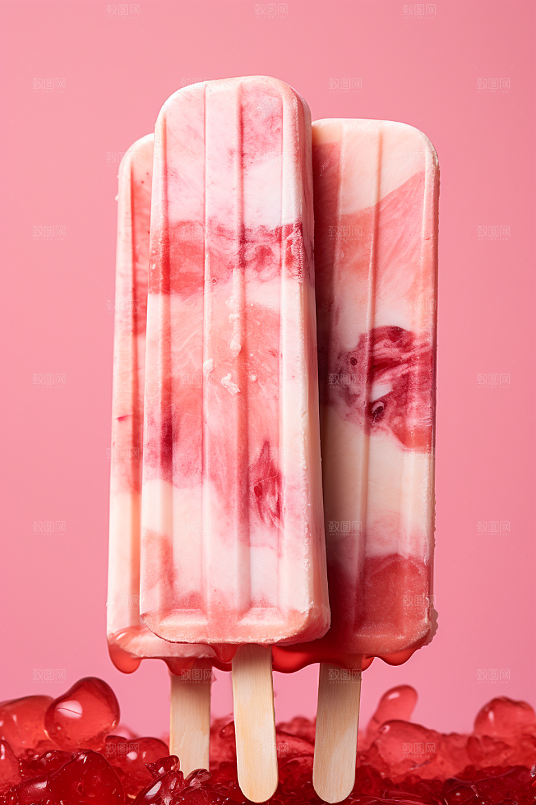 雪糕冰棒夏天美味素材