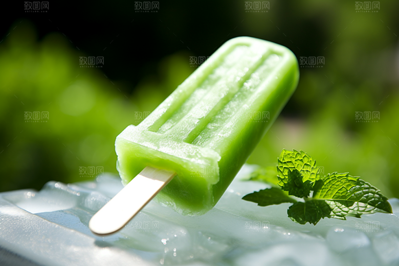 雪糕冰棒甜蜜美食素材