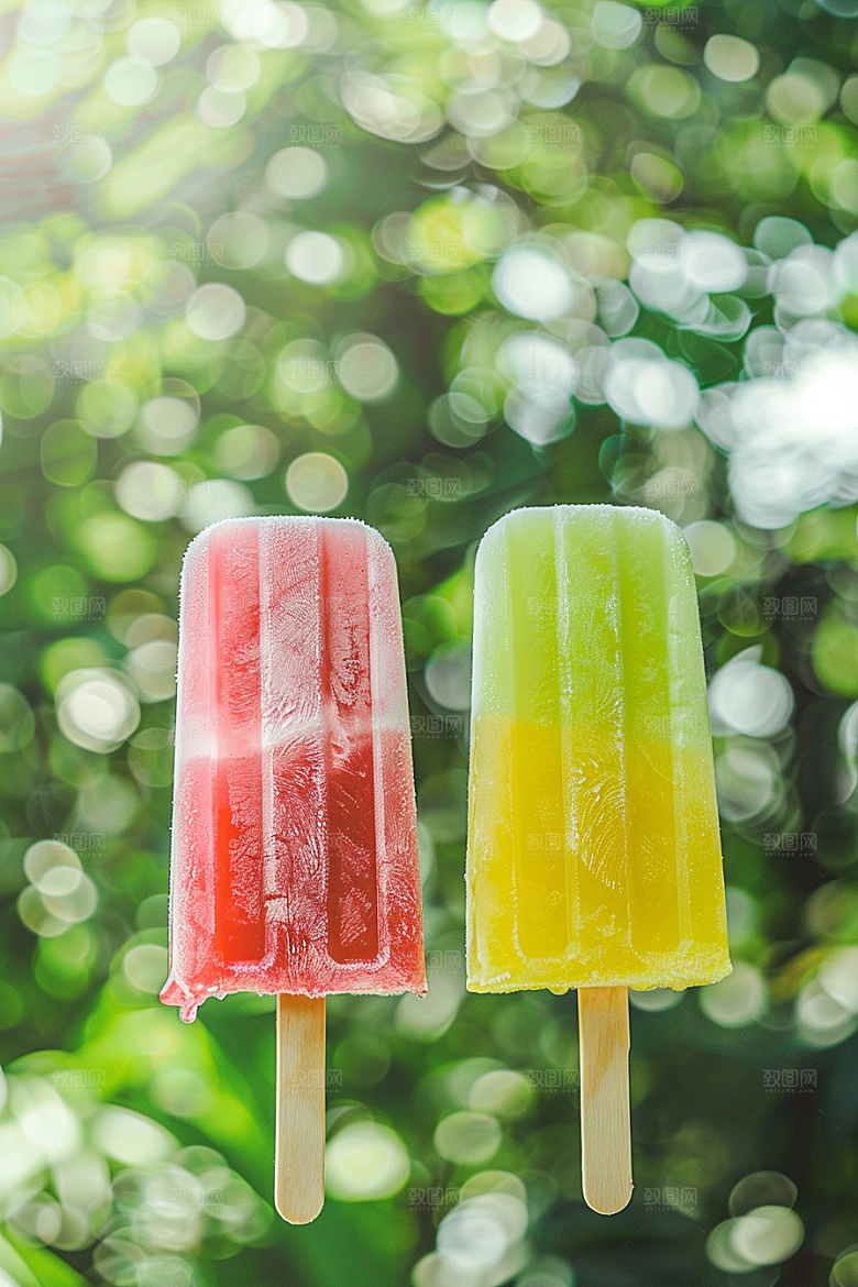 雪糕冰棒夏天消暑素材