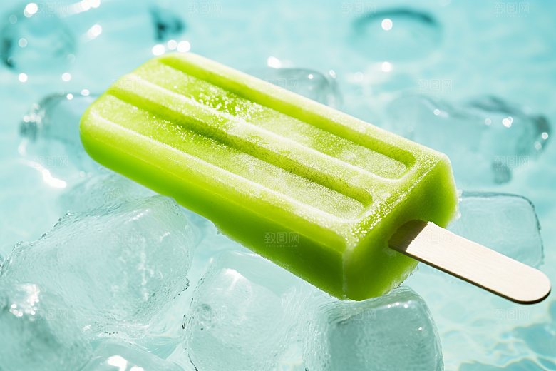 雪糕冰棒清新夏季素材