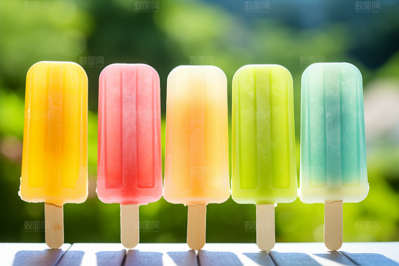 雪糕冰棒夏天棒冰素材