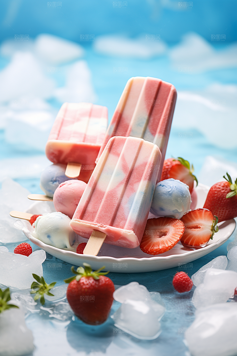雪糕冰棒夏季甜品素材