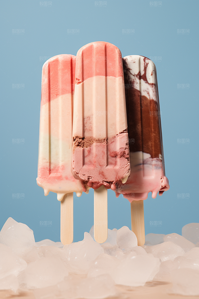 雪糕冰棒夏季清凉素材