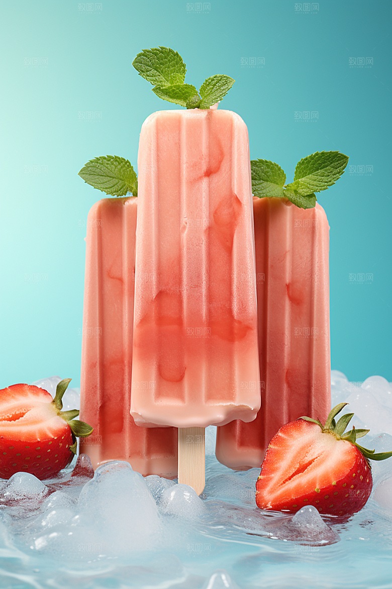 雪糕冰棒夏季美食素材