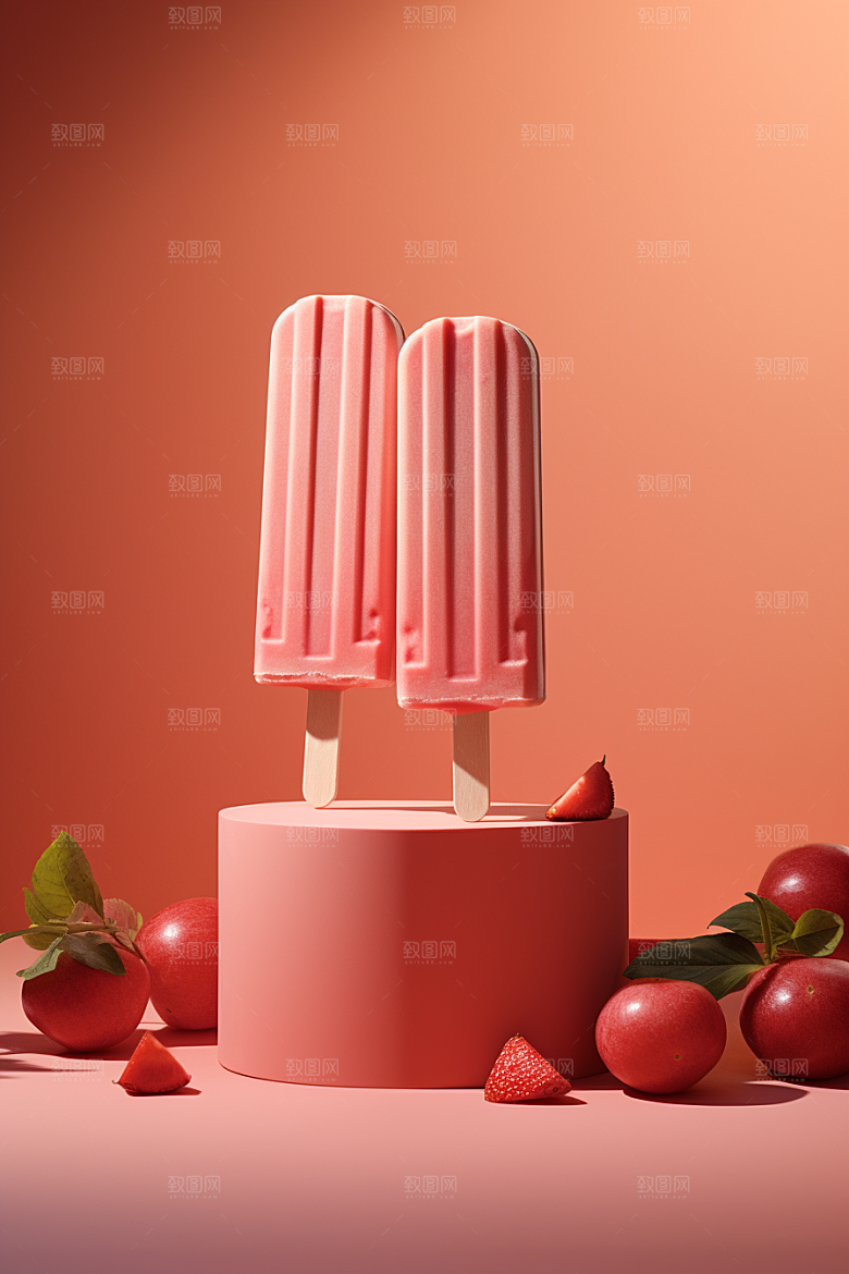 雪糕冰棒夏季甜蜜素材
