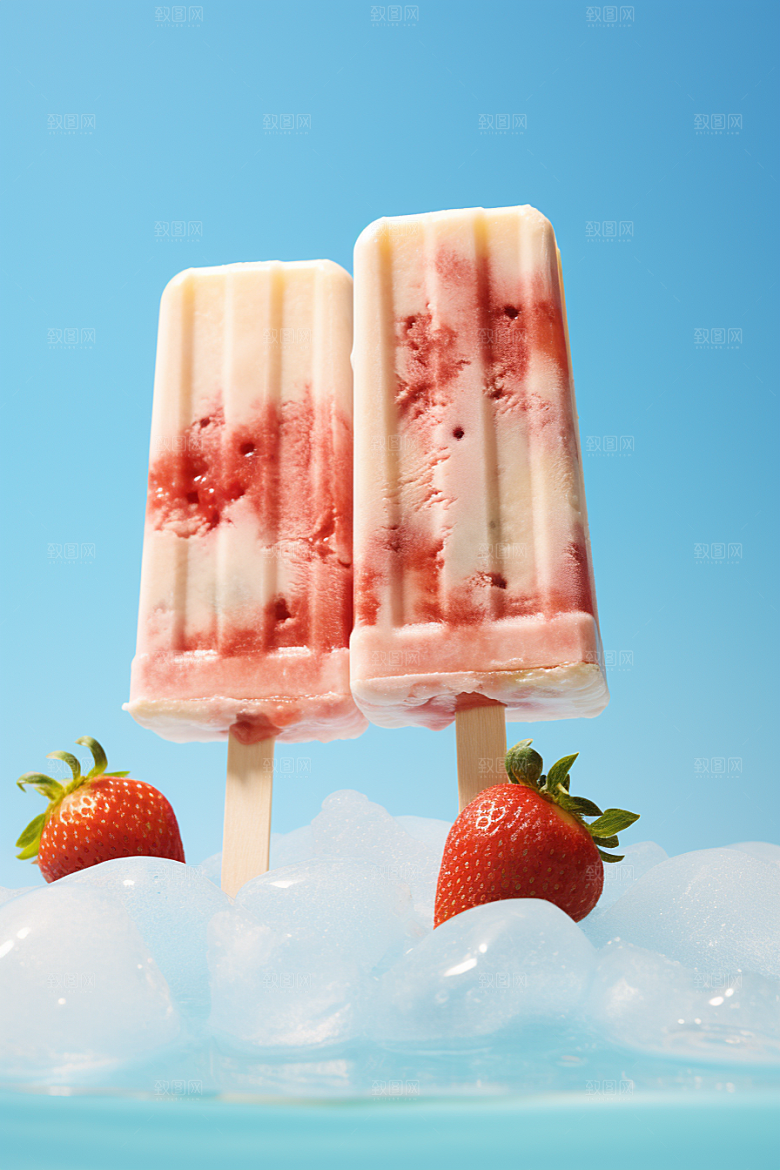 雪糕冰棒夏天棒冰素材