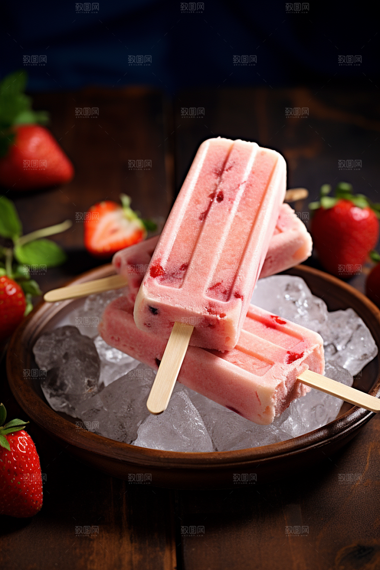 雪糕冰棒零食美味素材