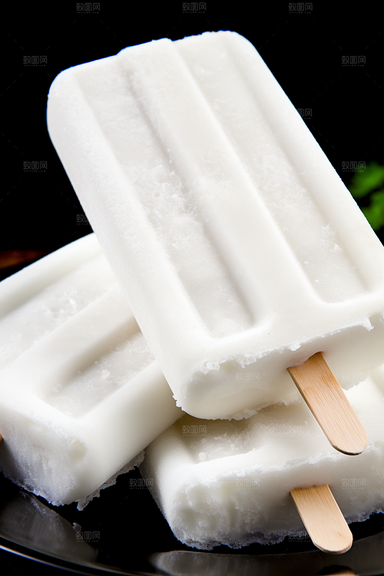 雪糕冰棒消暑美食素材