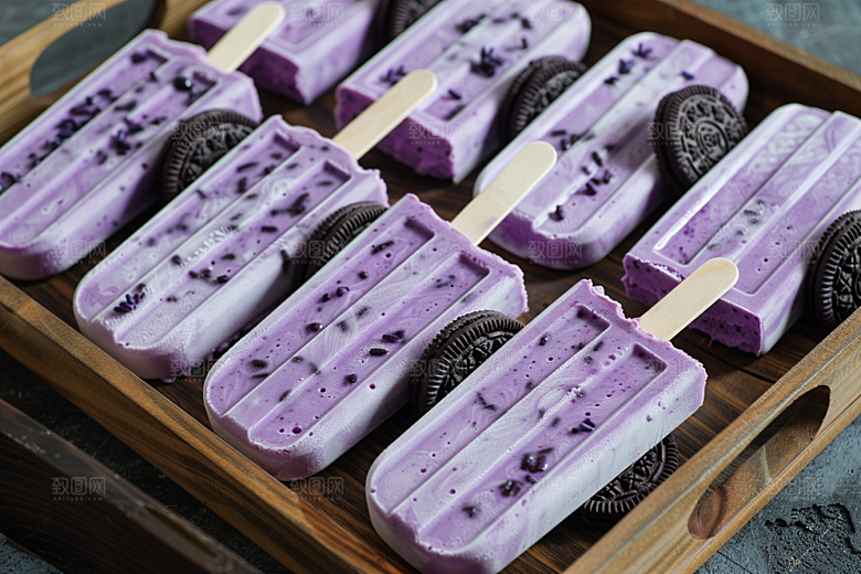 雪糕冰棒消暑美食素材