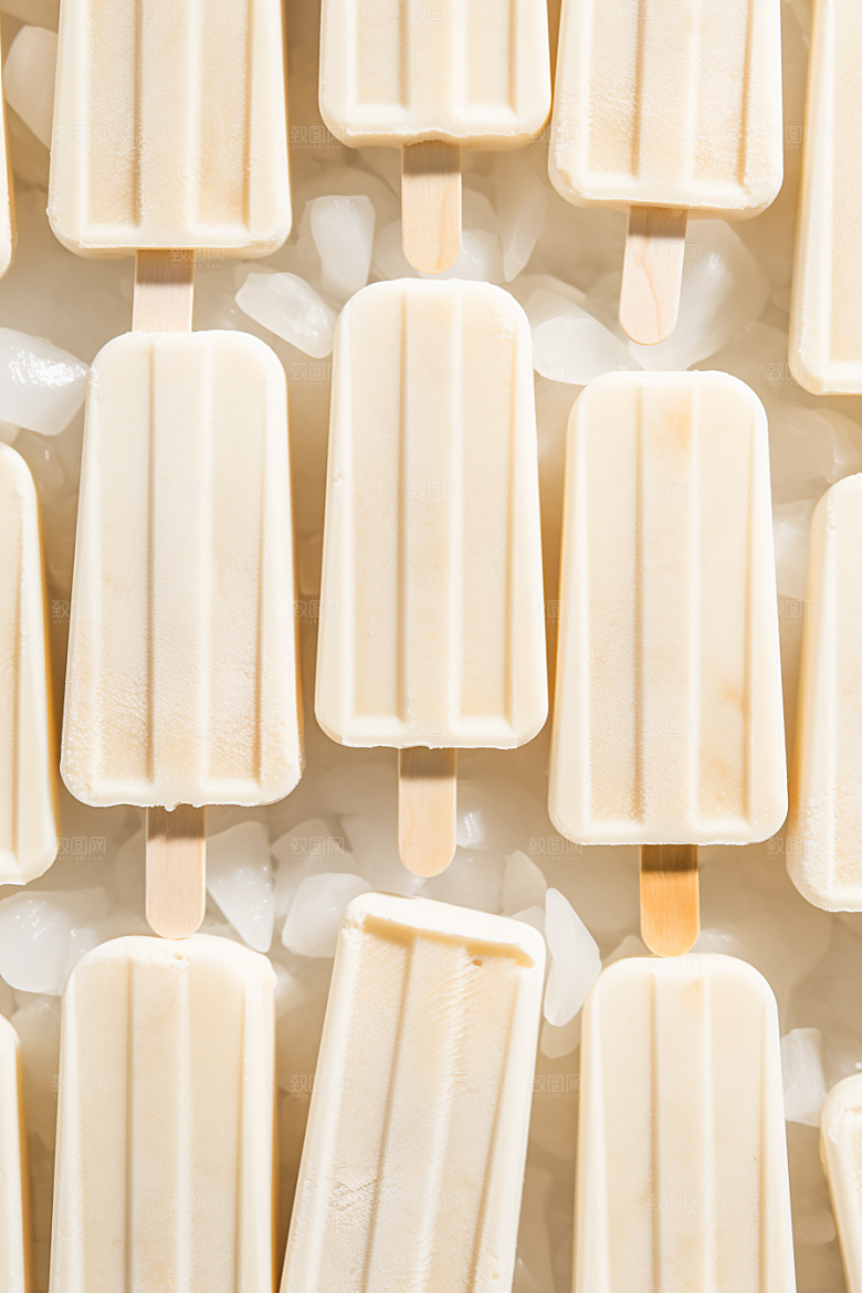 雪糕冰棒清新夏季素材